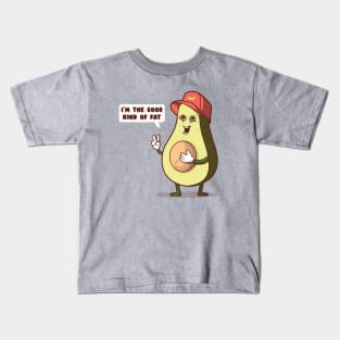 I'm the good kind of fat Avocado Kids T-Shirt